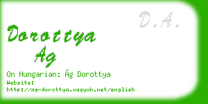 dorottya ag business card