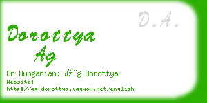 dorottya ag business card